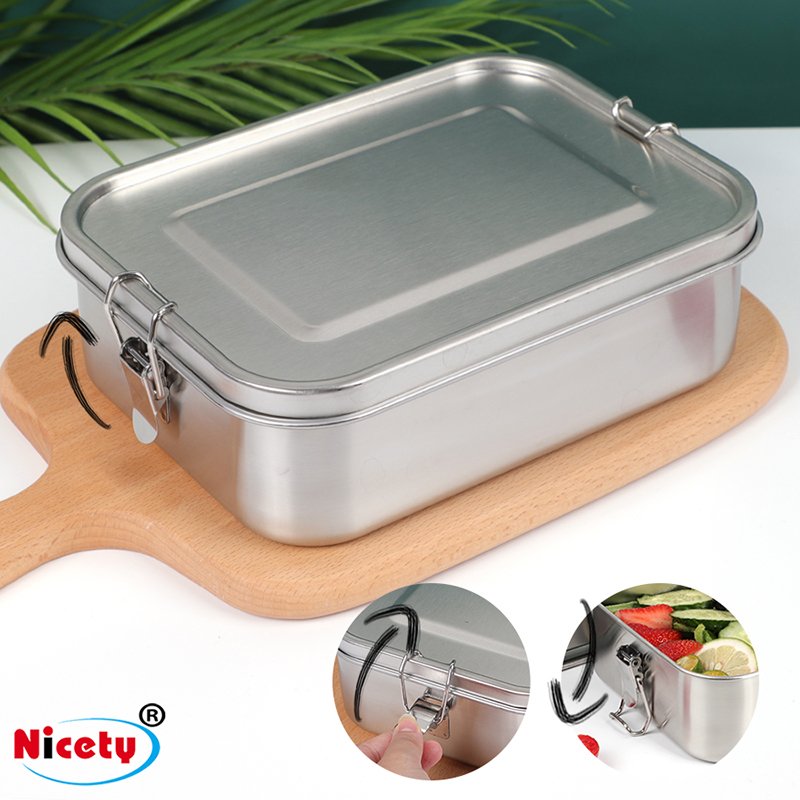 Customized Lunch Box With Stainless Steel Meal Prep Bento Lunch Box Eco Friendly Leakproof Food Containers For Kid