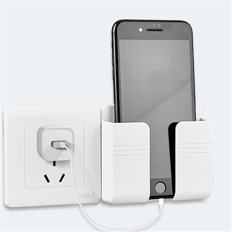 Wholesale Wall Mounted Organizer Storage Rack Conditioner TV Remote Control Storage Box Mobile Phone Charging Stand Holder