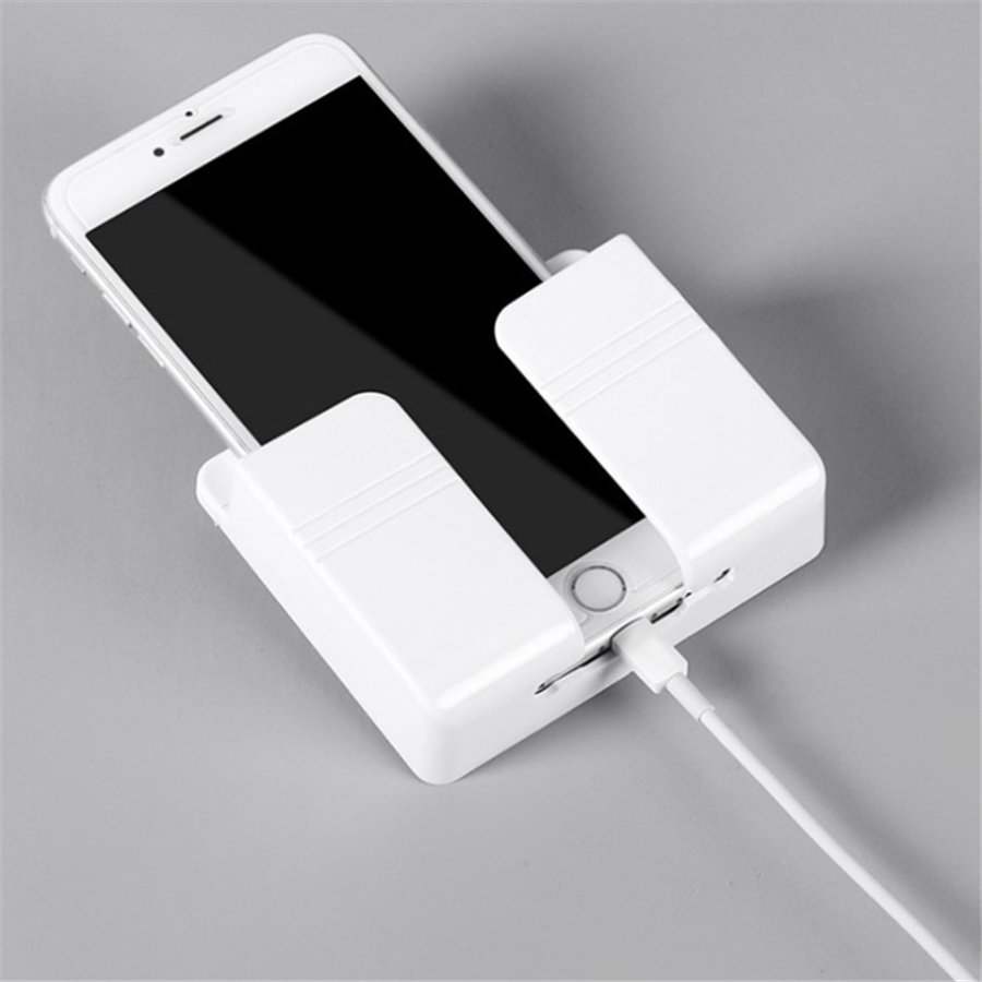 Wholesale Wall Mounted Organizer Storage Rack Conditioner TV Remote Control Storage Box Mobile Phone Charging Stand Holder
