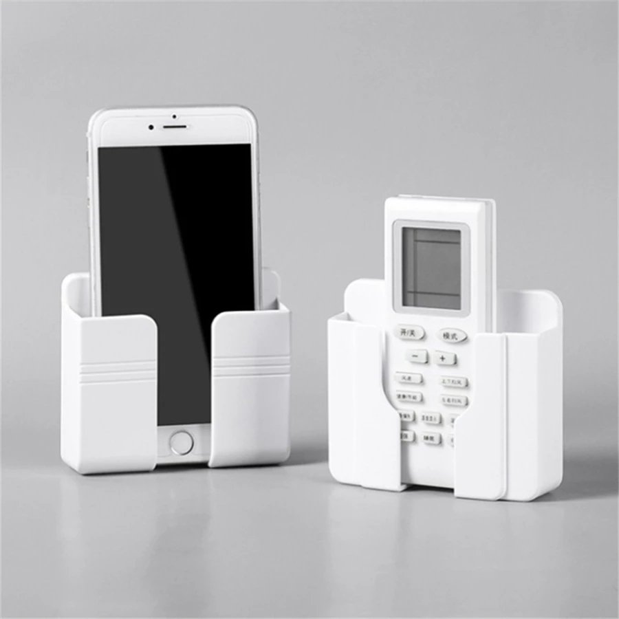 Wholesale Wall Mounted Organizer Storage Rack Conditioner TV Remote Control Storage Box Mobile Phone Charging Stand Holder