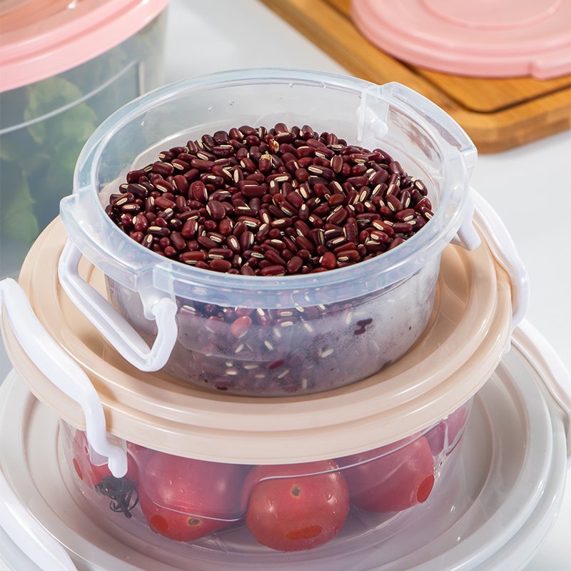 BPA free food container fridge organizer fridge storage box plastic food containers food storage & container with buckles