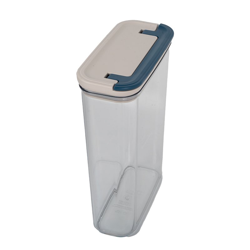 LINK LIFE 2.1L Rectangular Storage Container (L) - Grey Lid Container Box Plastic Storage