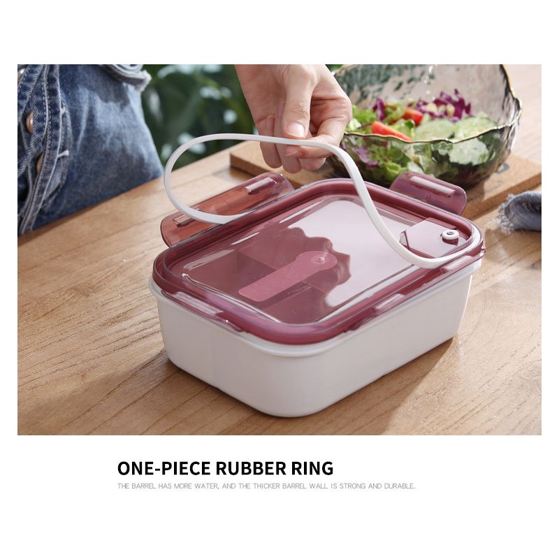 2024 New Meal Prep Bento Microwavable Plastic Crisper Stackable Lunch Box Set Food Container Storage Boxes With Lids
