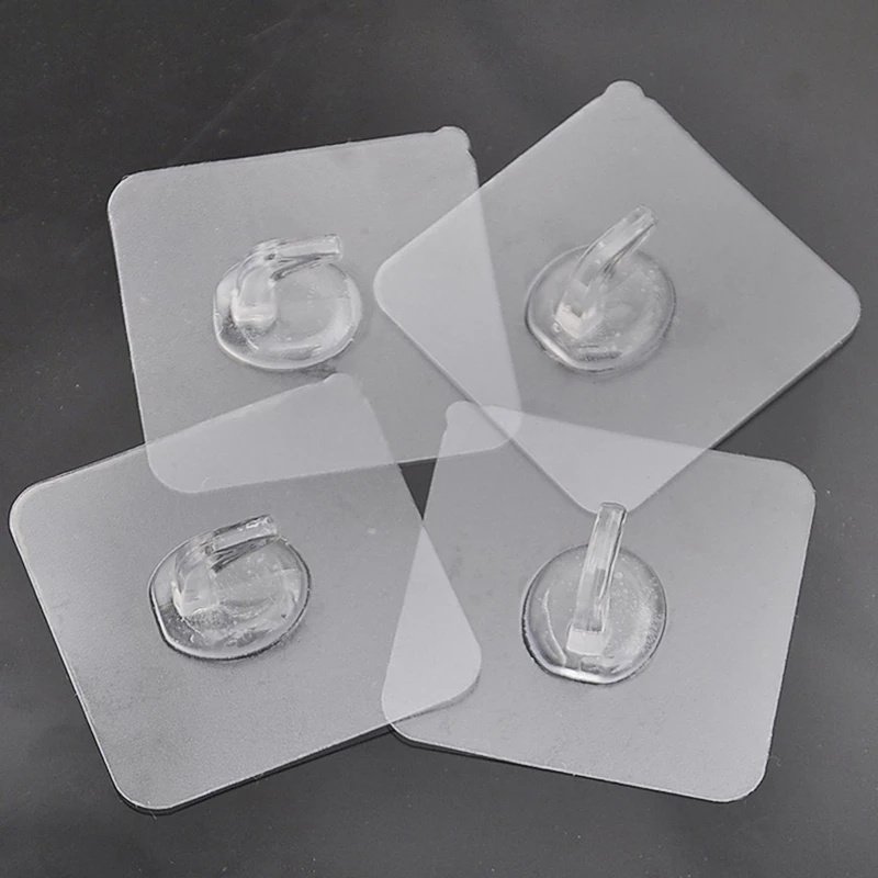 Strong Transparent Wall Hanger Rack Anti-skid Hooks For Kitchen Bearing 3KG