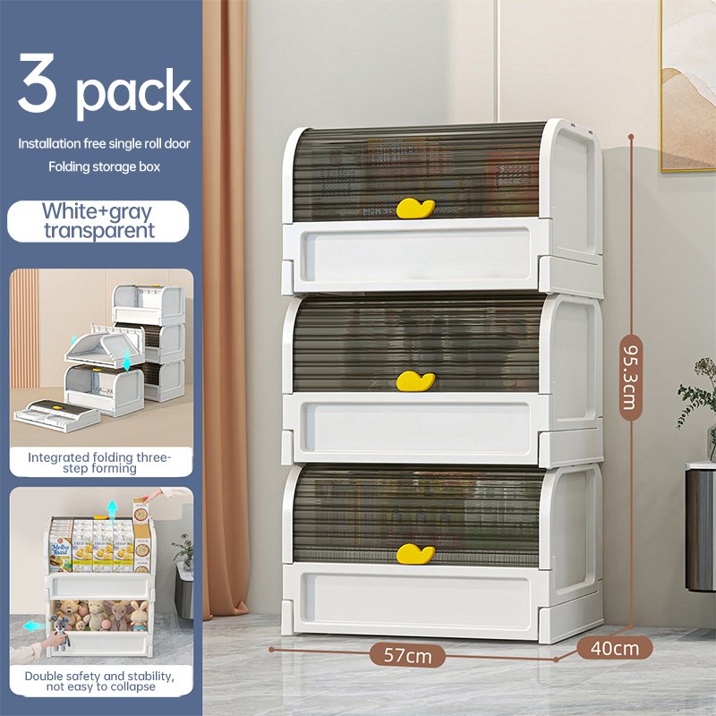 No Installation Snacks Organizer Living room household plastic thickened children's toys clothing storage box