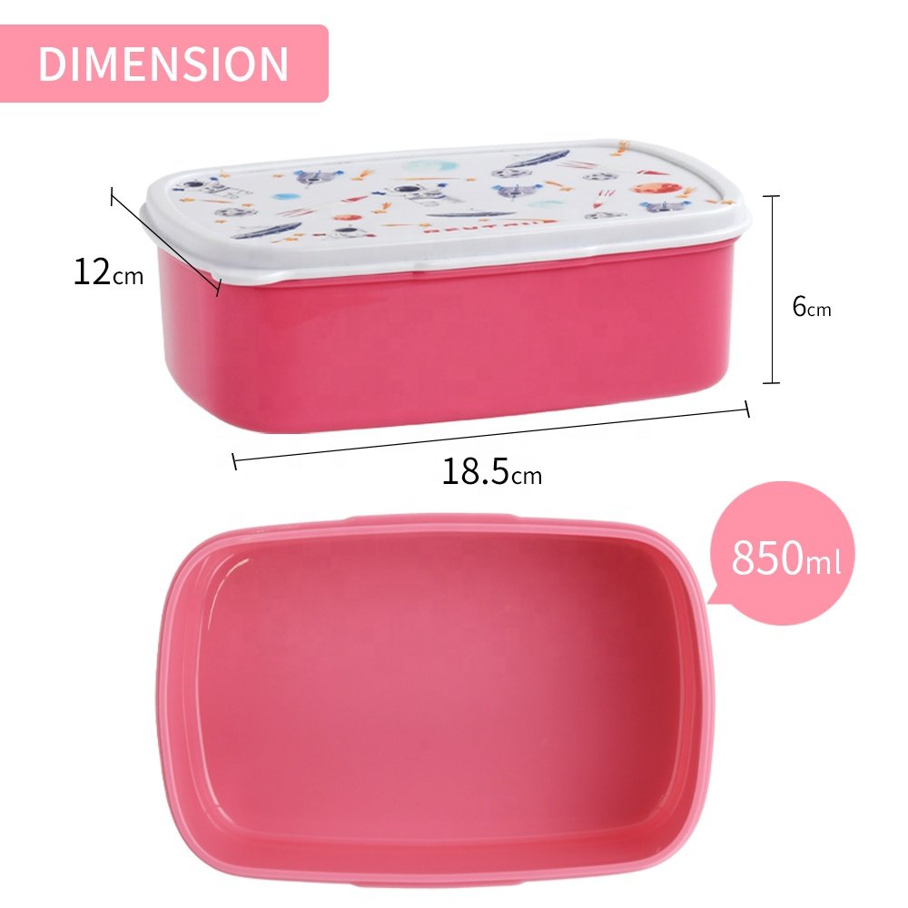 Aohea BPA free wholesale bento box pp plastic lunch box storage container kids snack box