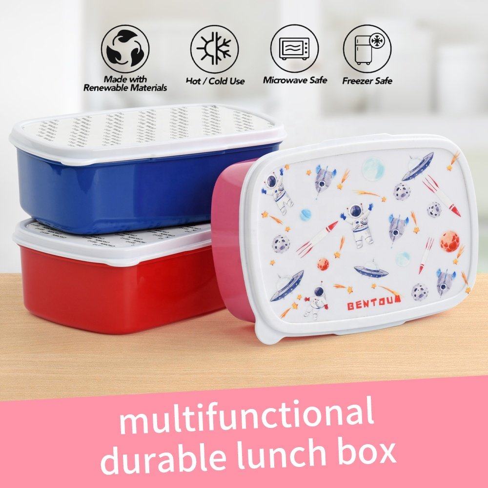 Aohea BPA free wholesale bento box pp plastic lunch box storage container kids snack box