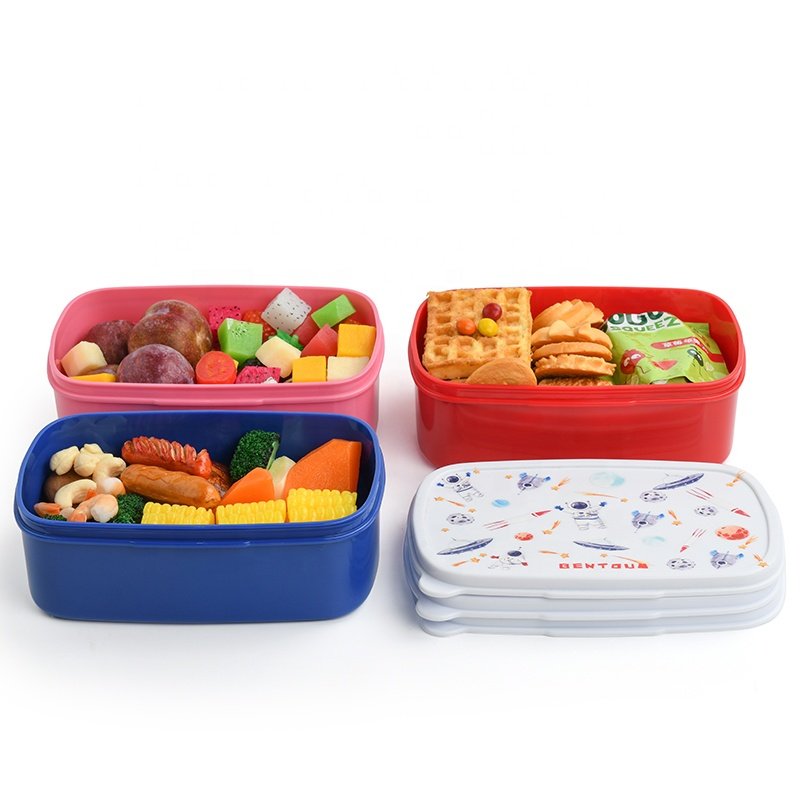 Aohea BPA free wholesale bento box pp plastic lunch box storage container kids snack box