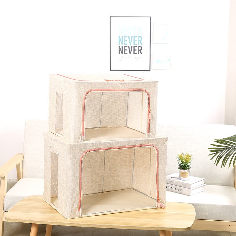 KUYUE Linstorage Basketsage Bags Frameboxorage Bin Boxes Fabric Collapsible Clear Foldable Oxfordfelt Basket Window Metal 1.16