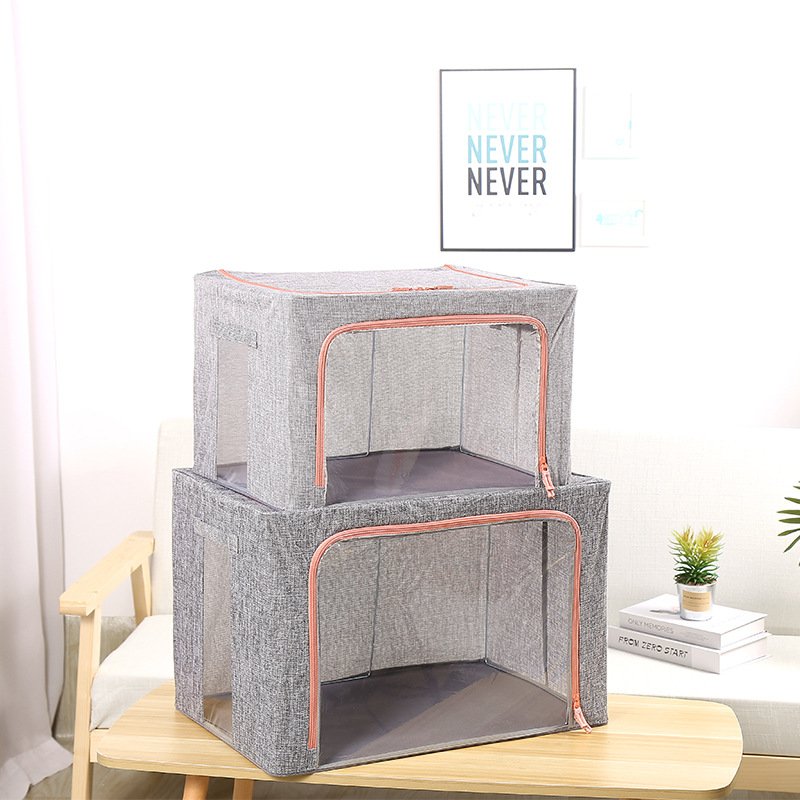KUYUE Linstorage Basketsage Bags Frameboxorage Bin Boxes Fabric Collapsible Clear Foldable Oxfordfelt Basket Window Metal 1.16