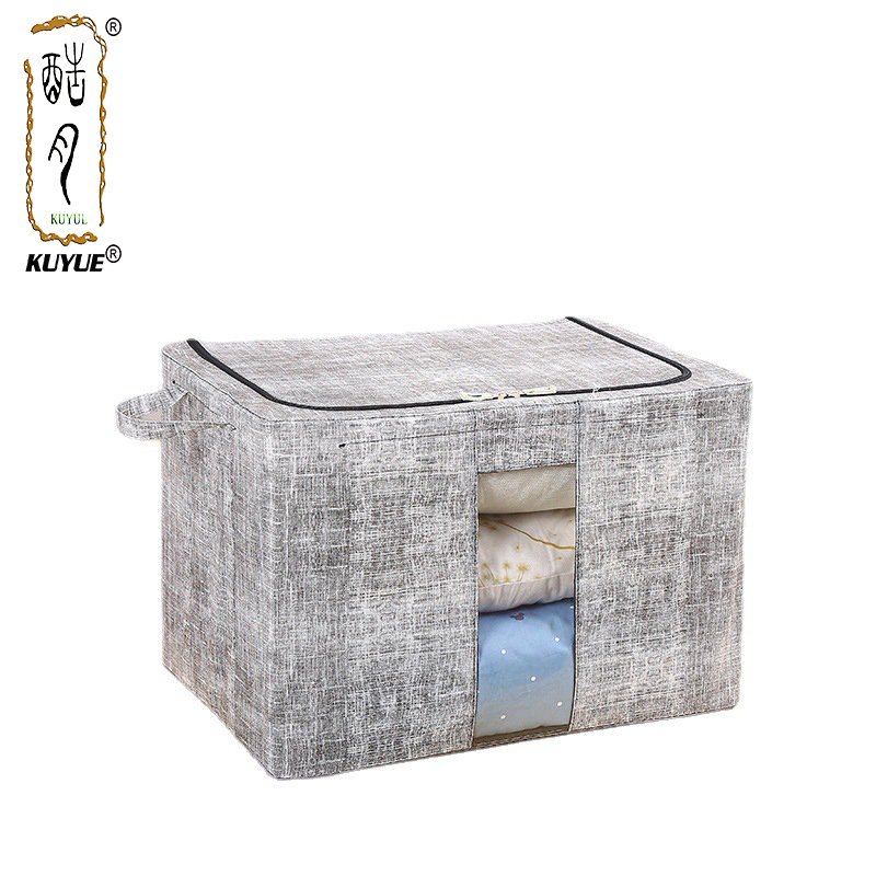 KUYUE Linstorage Basketsage Bags Frameboxorage Bin Boxes Fabric Collapsible Clear Foldable Oxfordfelt Basket Window Metal 1.16