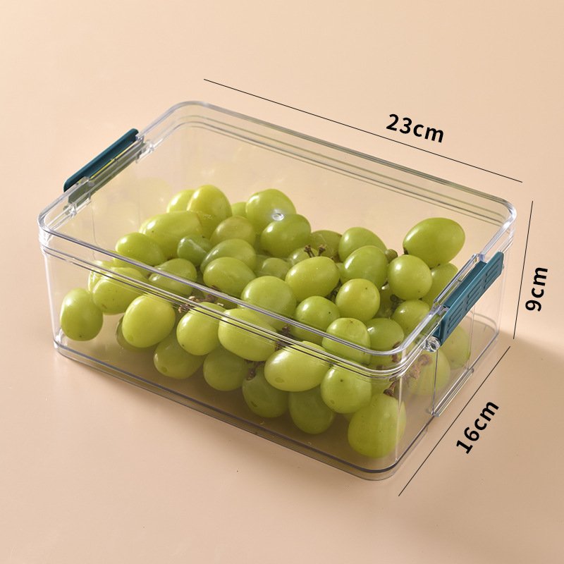 2024 High Selling Kitchen Transparent Plastic Food Storage Container Set Fresh Keeping Box
