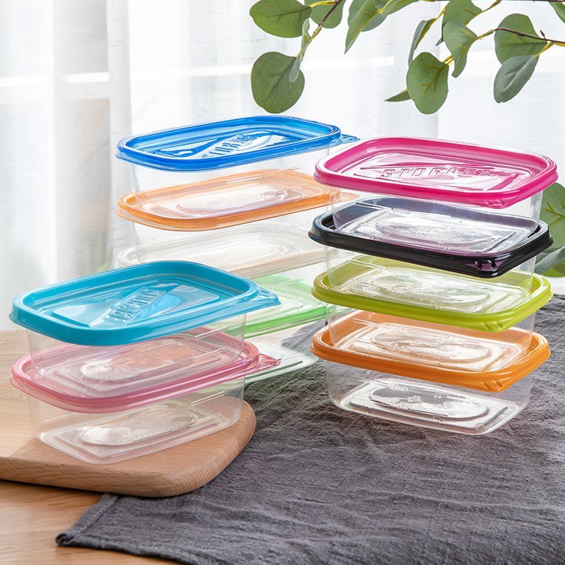 Choice Fun Plastic Food Storage Containers with Lids Airtight Bento Boxes BPA Free Blue-yellow PP lunch box kitchen houseware