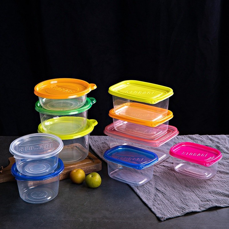 Choice Fun Plastic Food Storage Containers with Lids Airtight Bento Boxes BPA Free Blue-yellow PP lunch box kitchen houseware