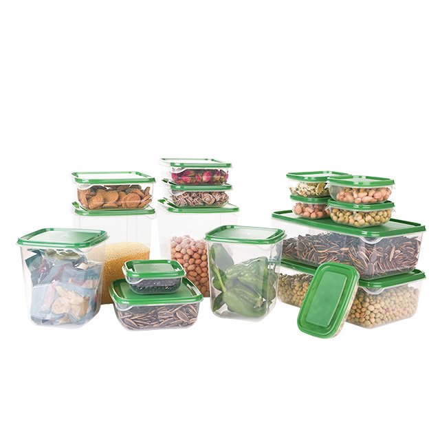 wholesale 17 pcs/set plastic food storage container boxes with lids