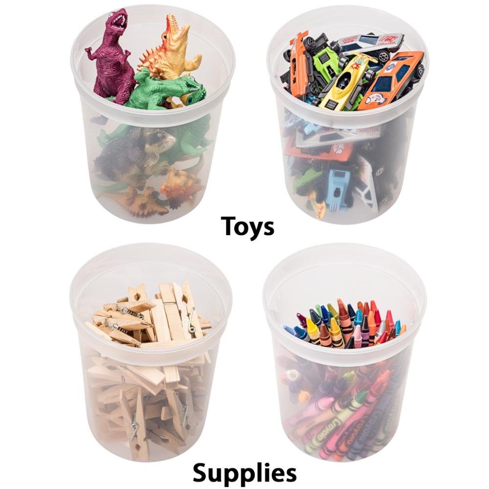 16 oz. Plastic Deli Food Storage Containers With Airtight Lids