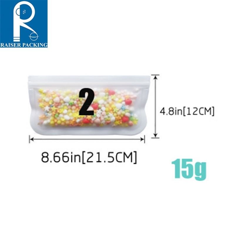 PEVA Food Storage Containers Leakproof Containers Reusable Stand Up Zip Shut Bag Cup Fresh Bag Food Storage Bag