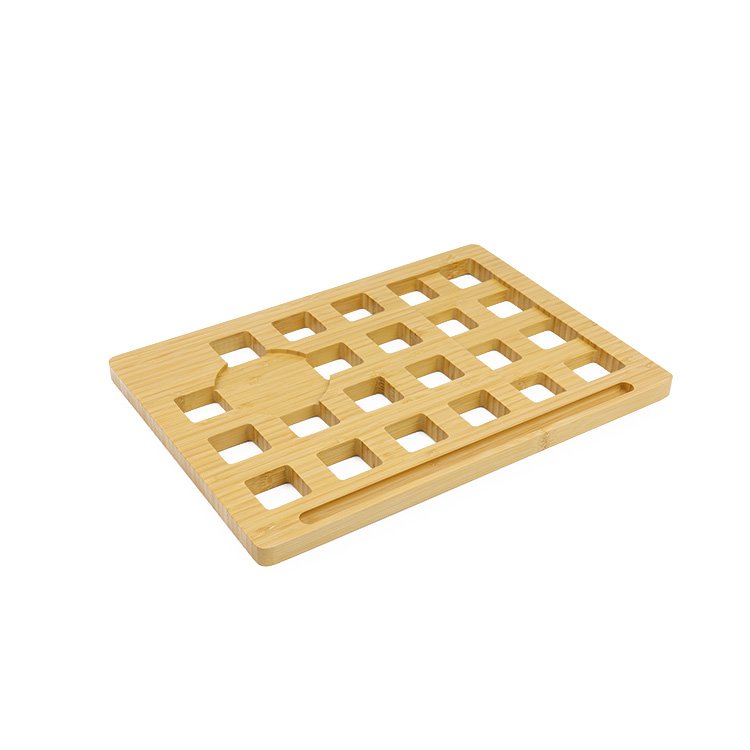 Multi Use Bamboo Rack Organizer Storage Box Bin Set Drawer Organizer For Living Room