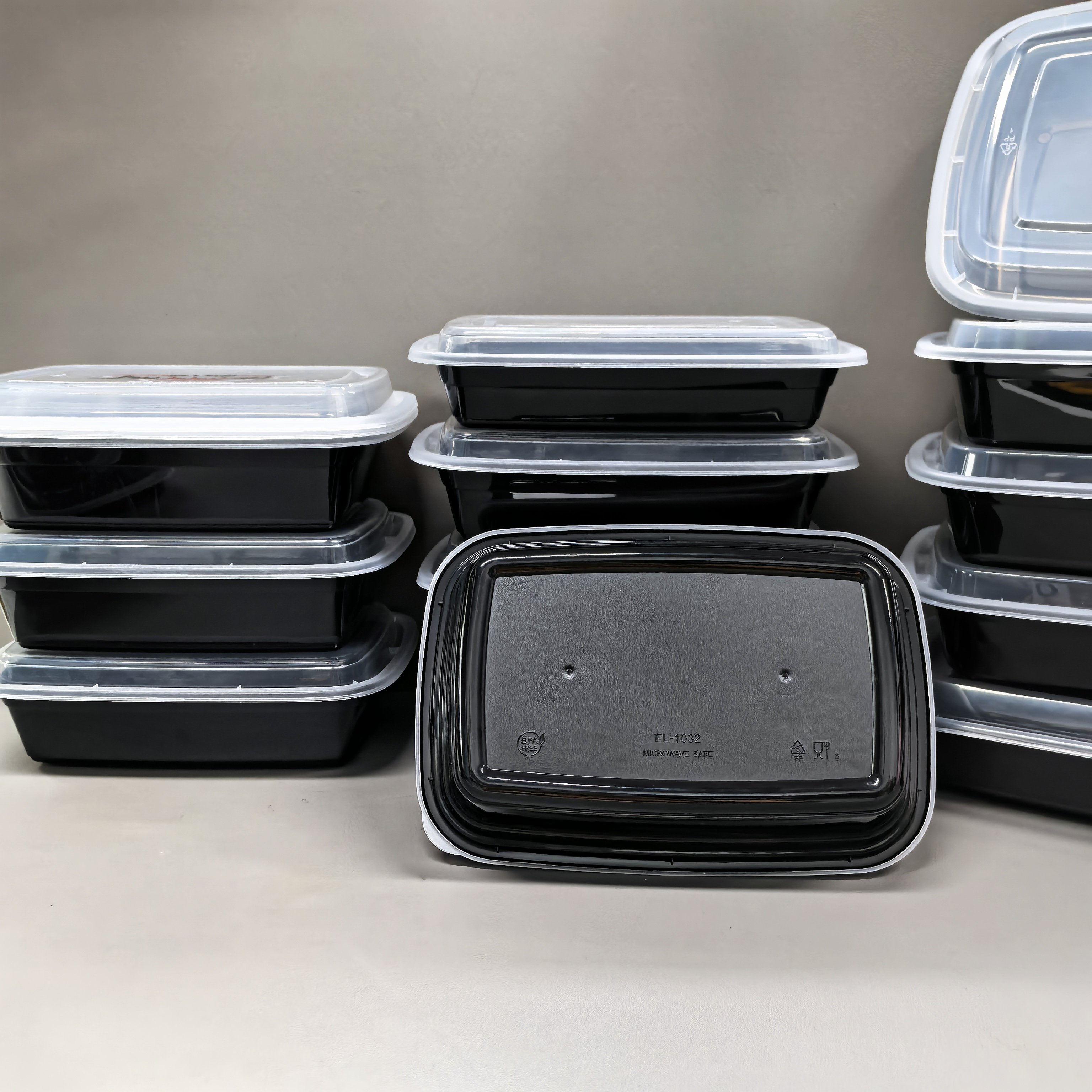 Meal Prep Containers With Lids 32oz Plastic Food Storage Containers 26oz 28oz 32oz 38oz 58oz 78oz Rectangular lunch box