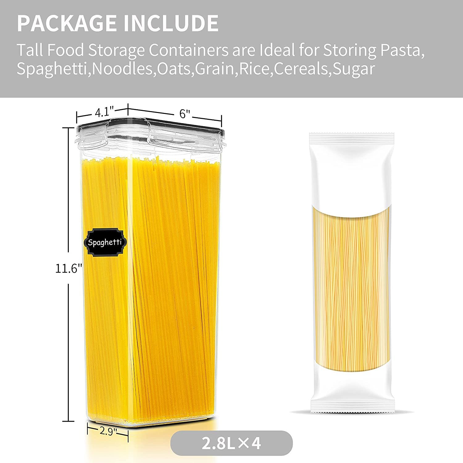 Wholesale Refrigerator Organizer Rectangle PP Plastic Kitchen Storage Containers Clear Food Storage Bottles With Clear Lid