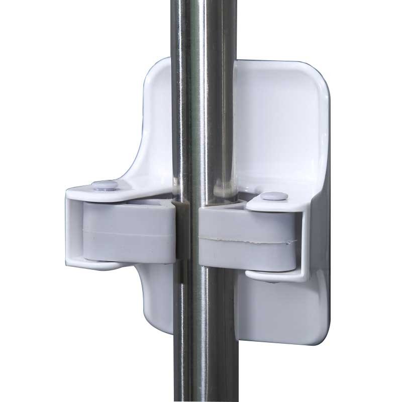 Household Storage Tool Bathroom Kitchen Broom Mop Holder Self Adhesive Wall Mount Mop Racks No Drilling Durable