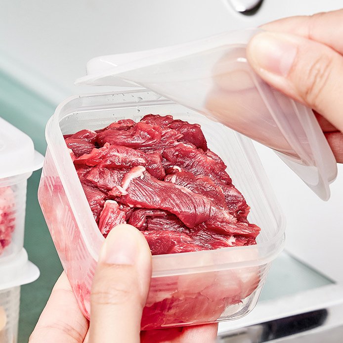 DS1896 Refrigerator Meat Container Lunch Box Airtight Cold Cuts Storage Containers Plastic Food Storage Containers with lids