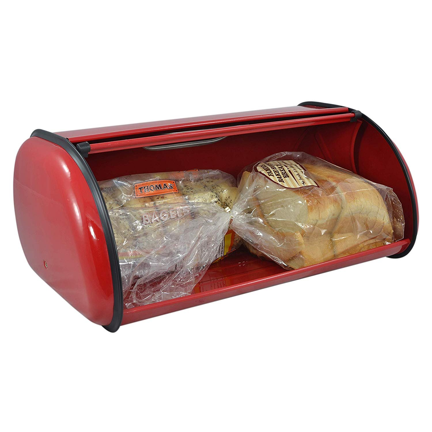 Kitchenware golden finished Bread Box Food Storage Bin with power coating bread box