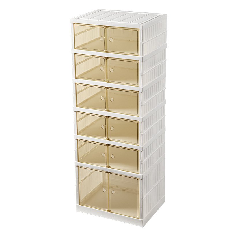 Transparent Drawer Style Shoe Storage Box Shoe Cabinet Storage Save Space Folding Shoe Box