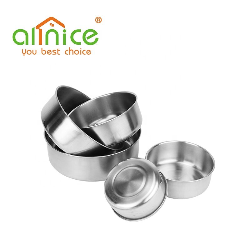 310g 5PCS Stainless Steel Food Container Set Bento Lunch Box Set Food Storage Set with PP Lid
