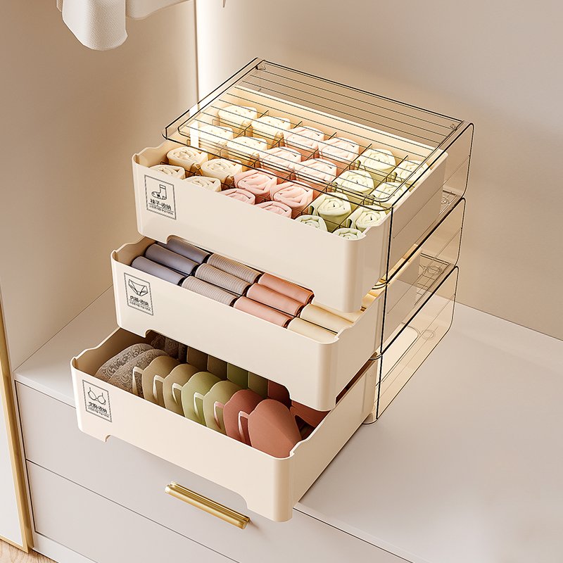 Wardrobe Underwear Storage Boxs & Bins Organizer Clothing with 16 Grid