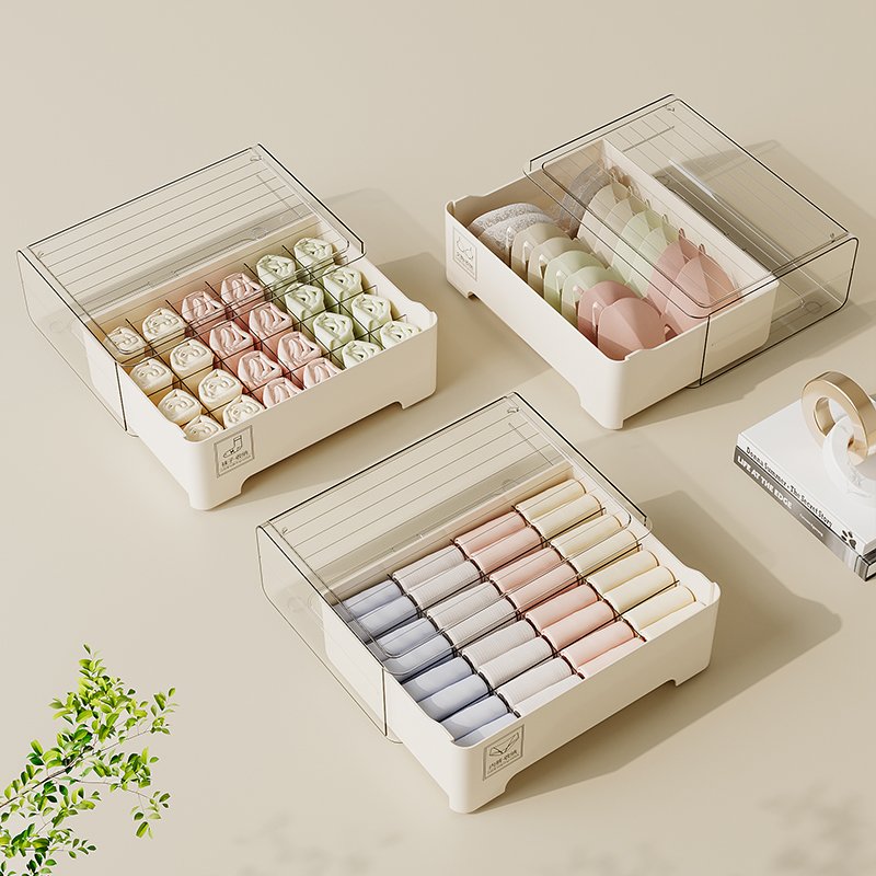 Wardrobe Underwear Storage Boxs & Bins Organizer Clothing with 16 Grid