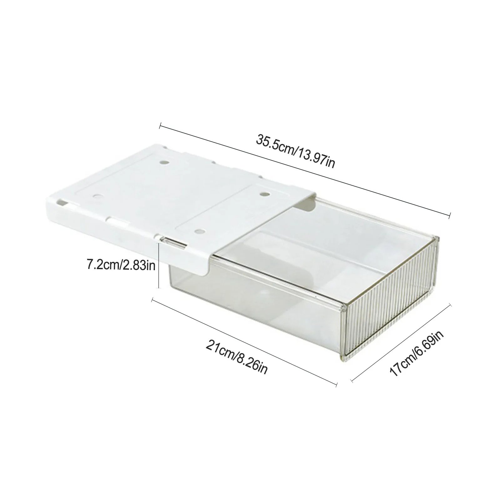 Under Desk Drawer Stick Stand Hidden Stationery Pens Office Home Organizer Accessories Desk Table Self Storage Boxs
