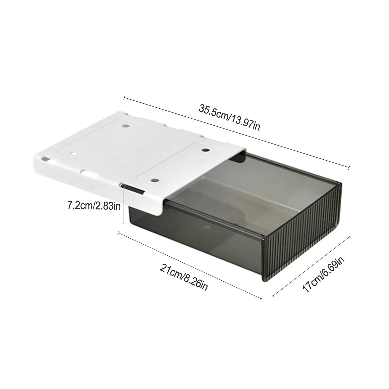 Under Desk Drawer Stick Stand Hidden Stationery Pens Office Home Organizer Accessories Desk Table Self Storage Boxs