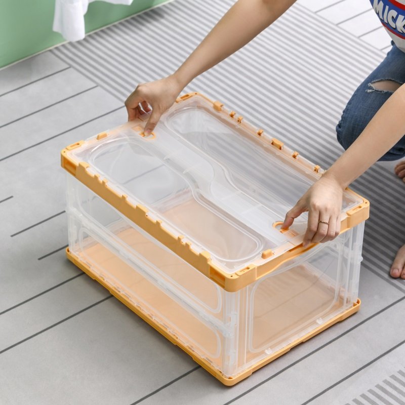 Manufacture High Quality Storage Boxes with Handle for Saving Space Camping Storage Folding Bins Convenient
