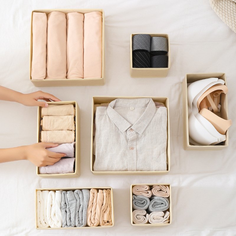Closet Organizer Pants Storage Box With Compartments Socks Bra Underpants Organizer Cabinet Drawers Divider Organizer For Jeans