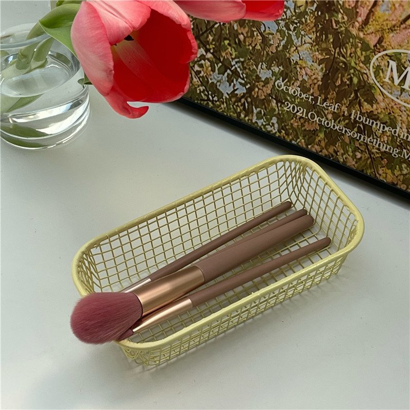 Desk sundry small objects storage basket Students office stationery storage box desktop iron finishing device
