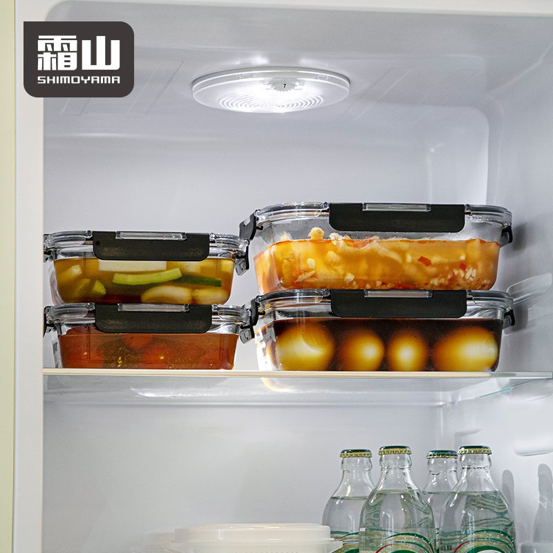 SHIMOYAMA Airtight Lunch Containers with Locking Lids Glass Meal Prep Containers With Lids Food Storage Containers