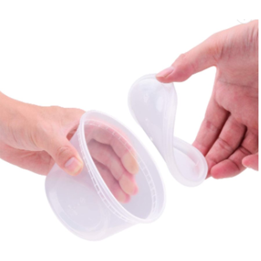 Disposable Plastic Airtight Deli Containers with Lids For Food Storage