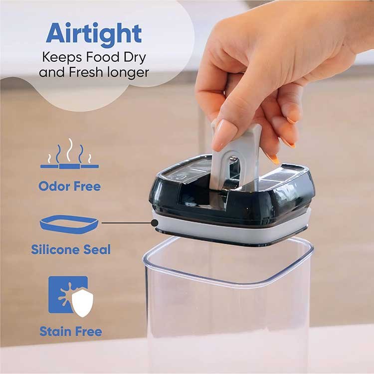 Kitchen & Pantry Sealed Food Storage Clear Container Set of 7 kitchen food storage plastic durable