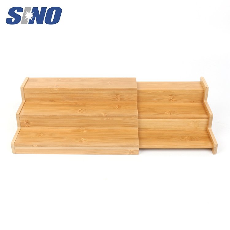 Expansible Kitchen Organizer Bamboo 3 Spice Storage Stand Rack Expandable Kitchen Cabinet Organizer Food Storage