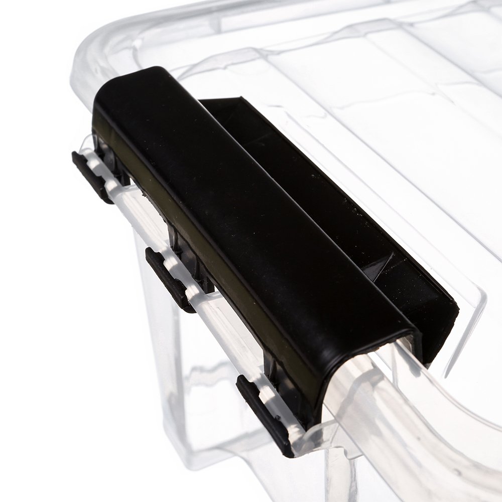 Household 5l clothes transparent plastic storage box with lid