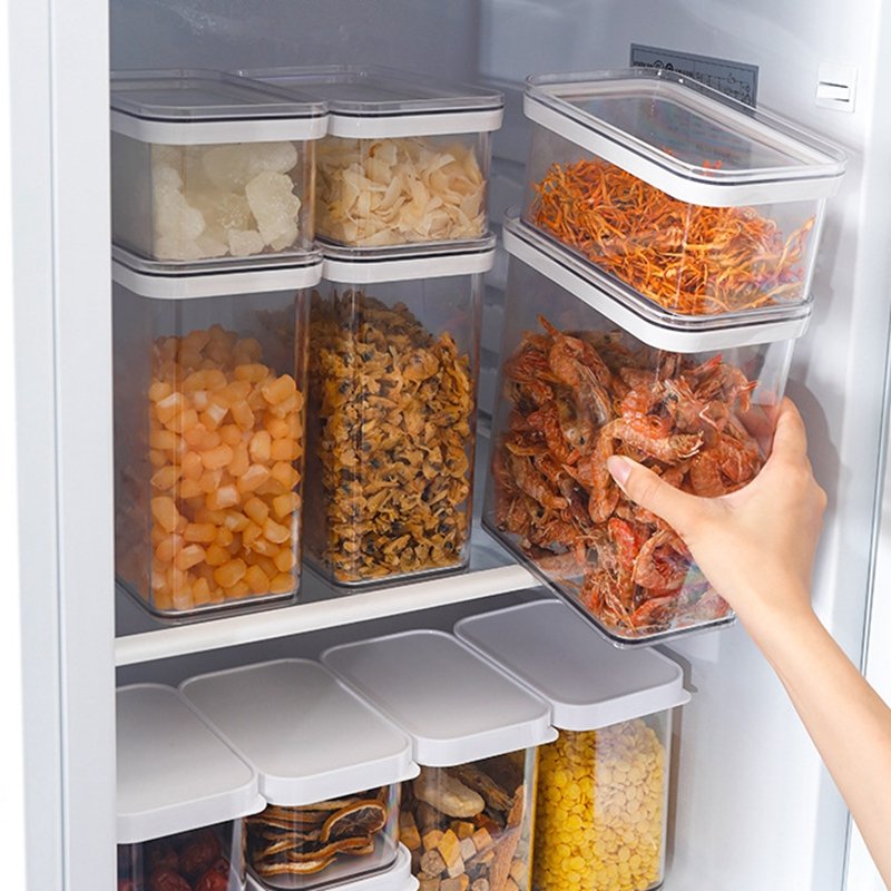 FF755 Home Kitchen Cereal Pasta Flour Storage Bins Pantry Organization Pull Out Under Cabinet Airtight Food Storage Containers
