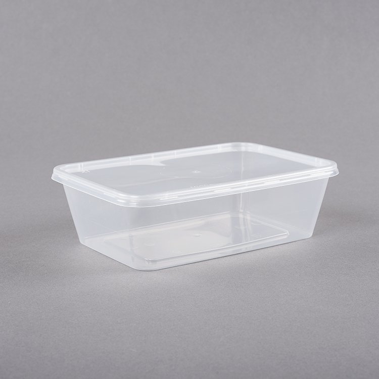 Customize 750ML pp transparent Food Lunch Box microwave safe plastic disposable food storage containers for food packaging