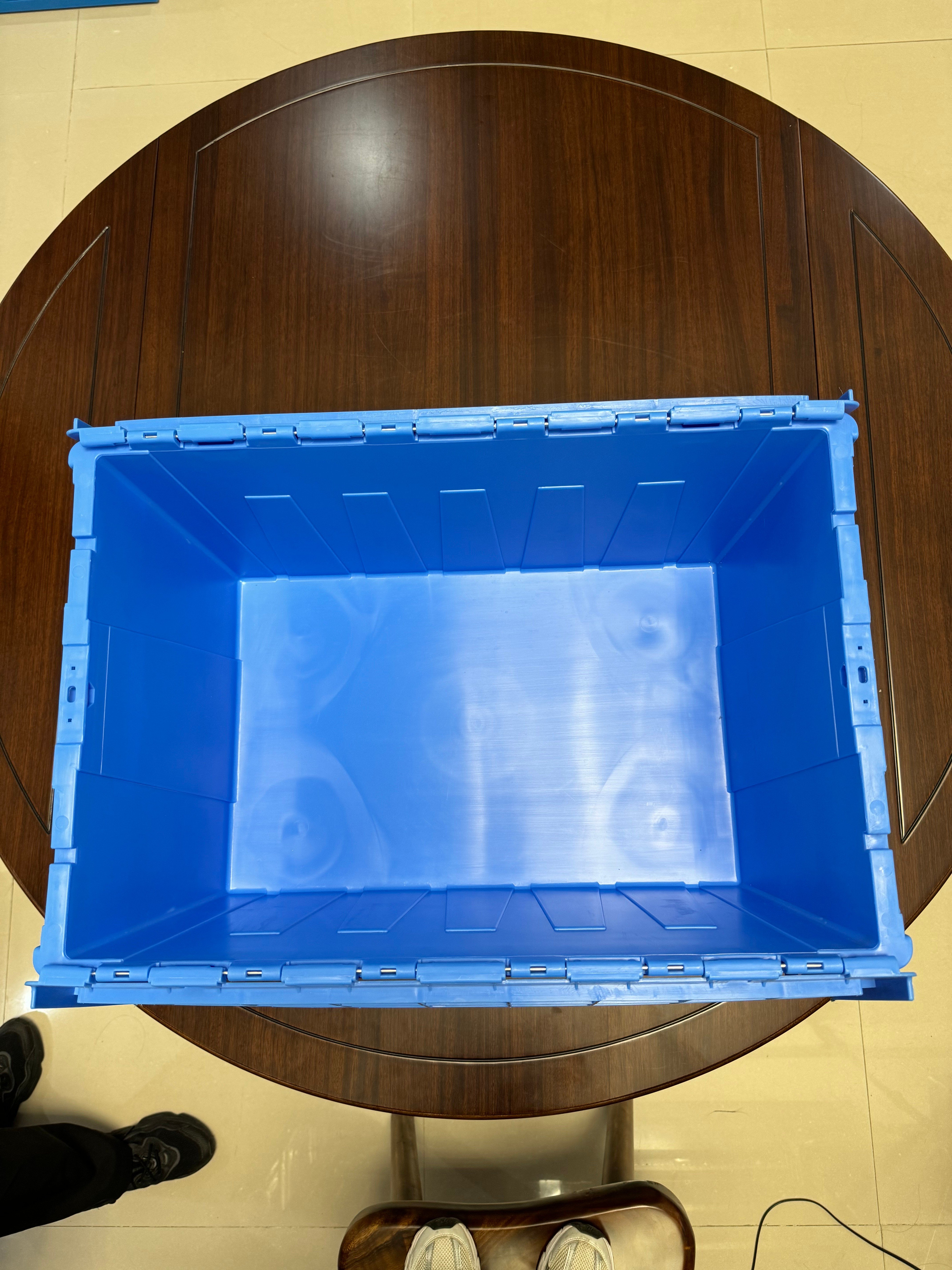 Rectangular Plastic Storage Box Recyclable PP Material Solid Folding Mesh Style With Lid Fruit Crate Stackable storage Crate