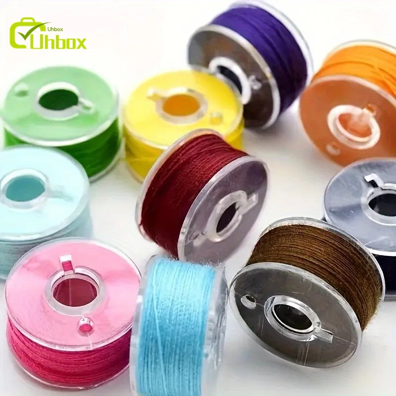 25-Grid Transparent Plastic Bobbin Storage Box Household Embroidery Sewing Thread Box Ribbon Lines And Sewing Thread