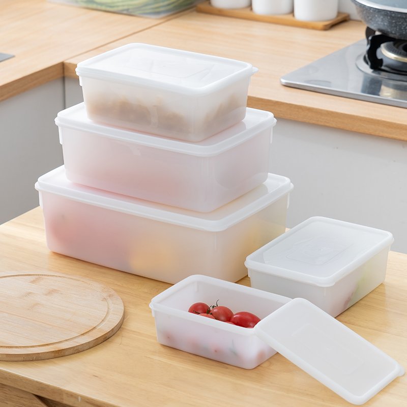 wholesale household storage box Kitchen Food Grade Airtight Keep Food Fresh fridge organizer Plastic storage boxes