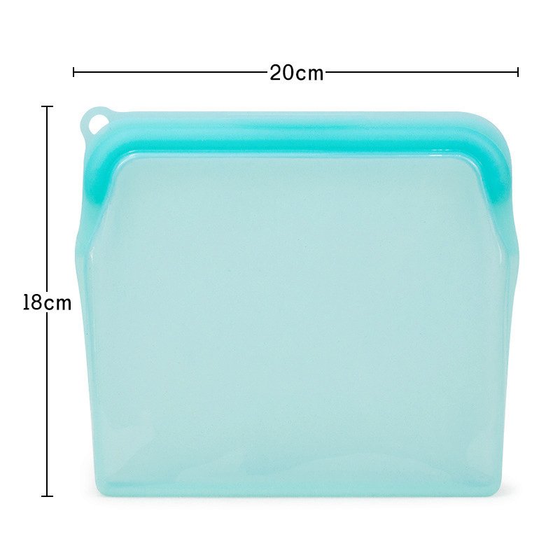 Hot Sale Custom Waterproof Leakproof Freezer Bag Silicone Pouch Food Storage Bag Reusable Silicone Food Storage Bag