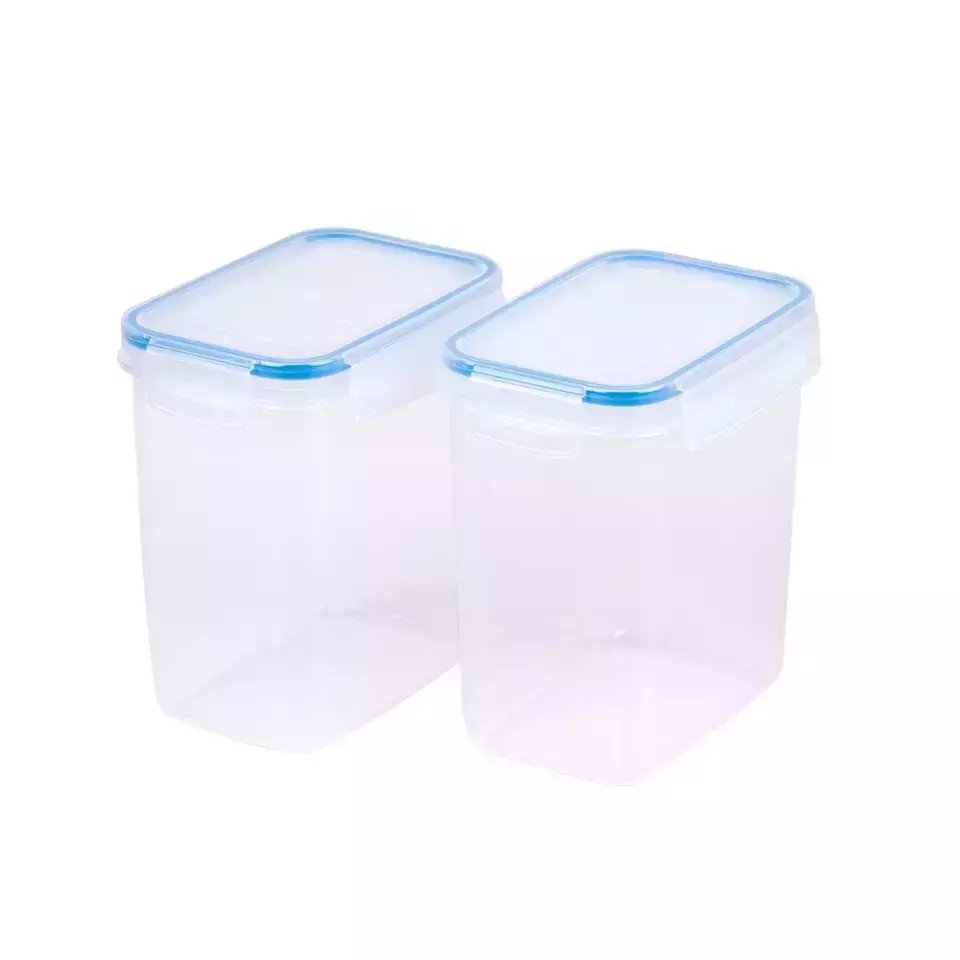 Eco-Friendly Key Lock 6L Leakproof Food Dispenser Dry Cereal Storage Paper Organizers Airtight Kitchen Storage Boxes Pack of 2