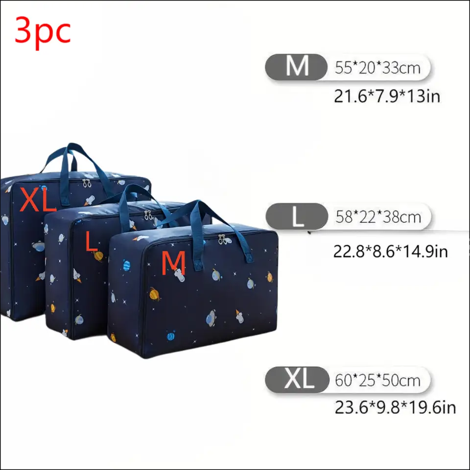 Foldable fabric storage bag, clothes and quilt storage, dust bag, waterproof and anti-fouling, suitable for home storage