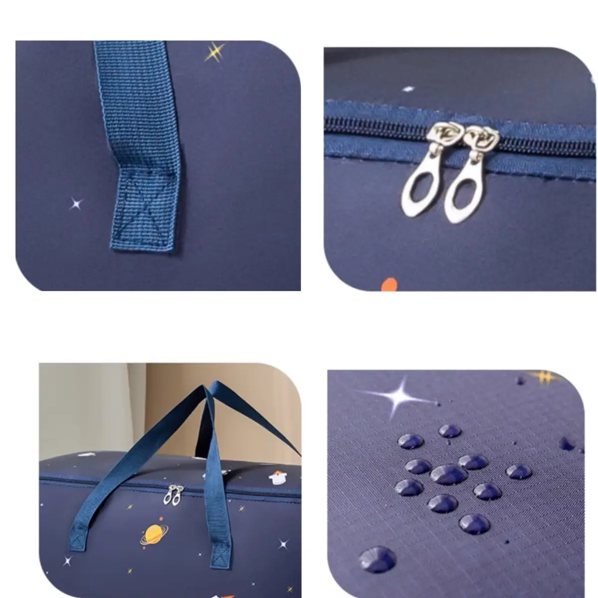 Foldable fabric storage bag, clothes and quilt storage, dust bag, waterproof and anti-fouling, suitable for home storage